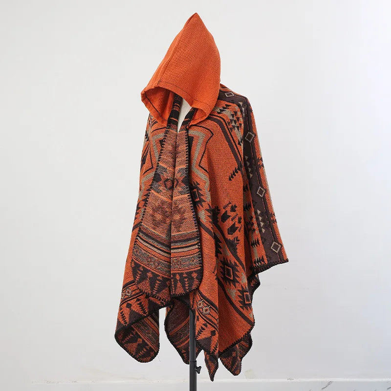 Handmade Hooded Poncho for Men