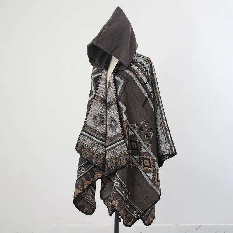 Handmade Hooded Poncho for Men