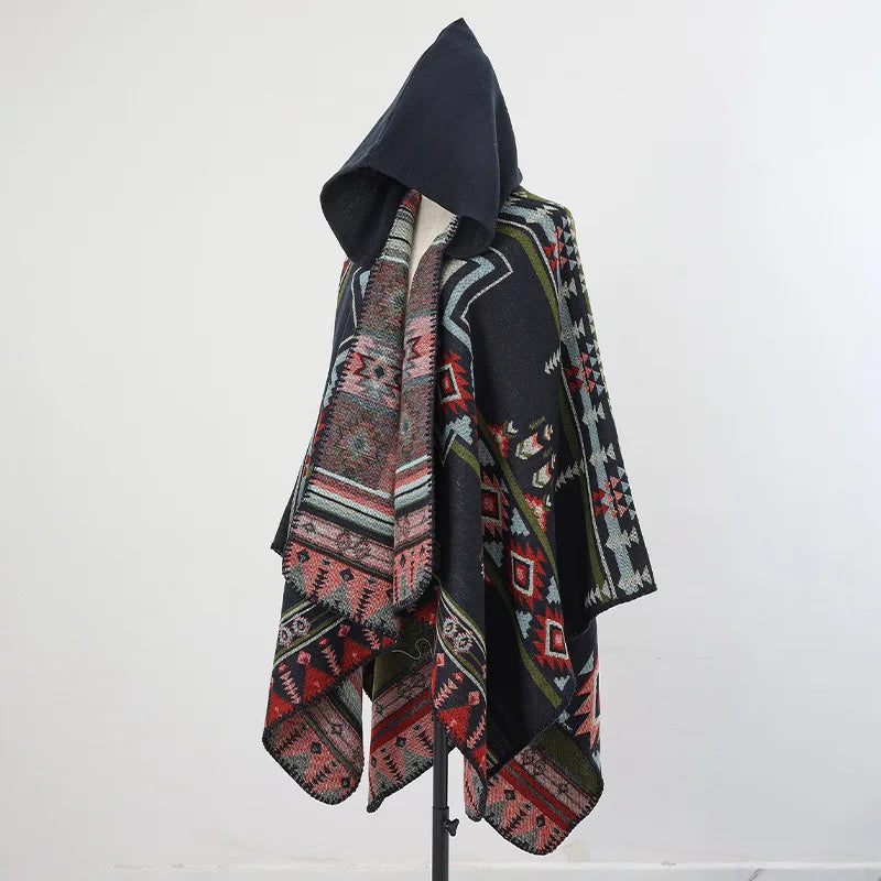 Handmade Hooded Poncho for Men