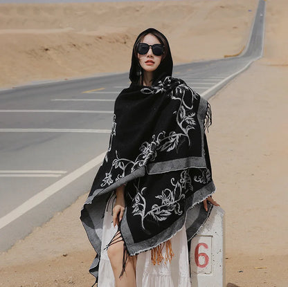 Handmade Hooded Poncho for Women