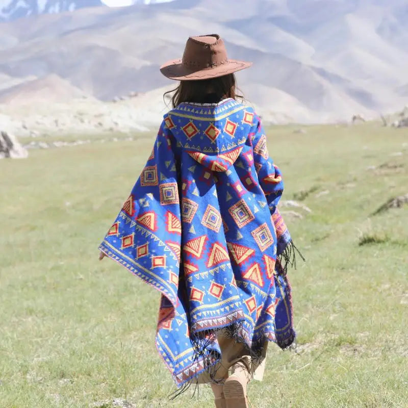 Handmade Hooded Poncho for Women