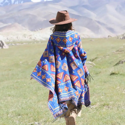 Handmade Hooded Poncho for Women